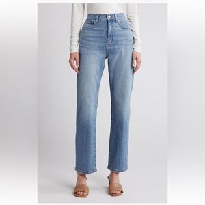 Madewell The 90’s Creased High Waist Straight Jeans